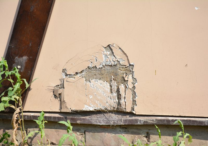 Damaged Stucco Patching